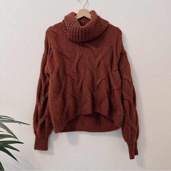 Madewell Sweaters - Madewell Modern Cable Somervell Turtleneck Sweater Small